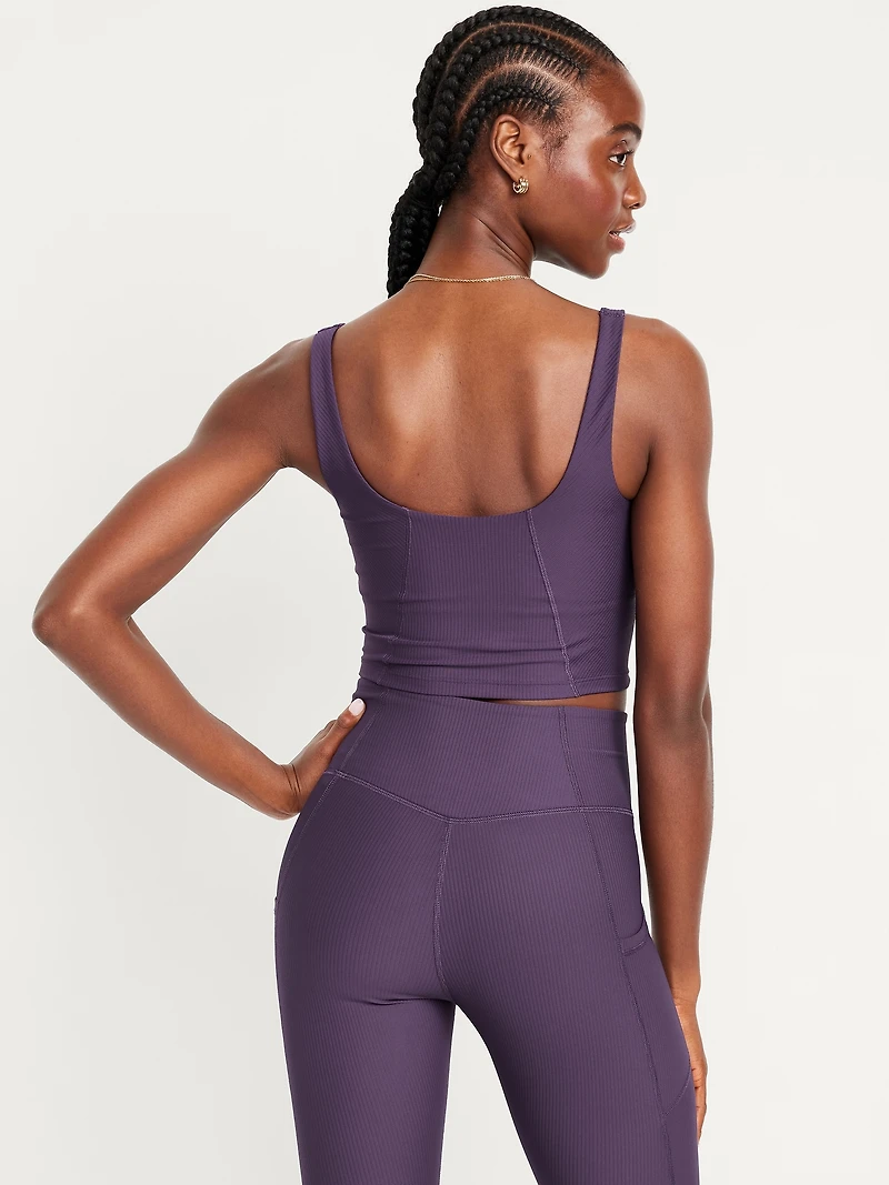 Light Support PowerSoft Rib Longline Sports Bra