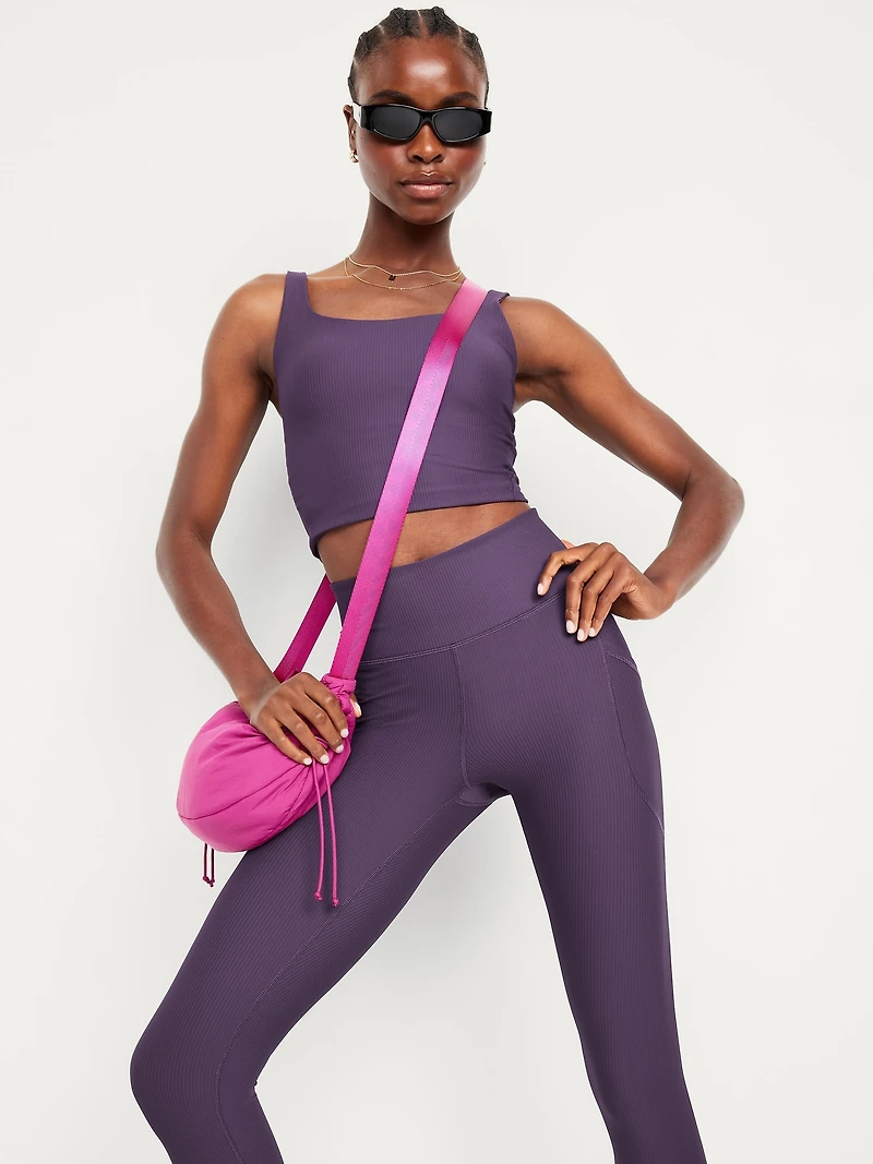 Light Support PowerSoft Rib Longline Sports Bra