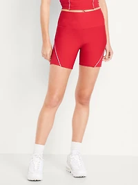 High-Waisted PowerSoft Biker Shorts -- 6-inch inseam