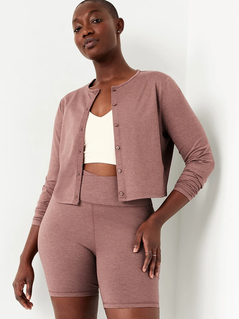 CloudComfy Cropped Cardigan