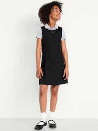 School Uniform Sleeveless Pleated Dress for Girls