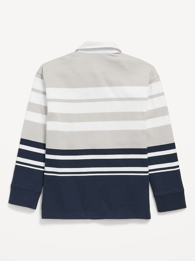 Long-Sleeve Rugby Polo Shirt for Boys