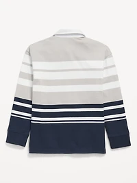Long-Sleeve Rugby Polo Shirt for Boys