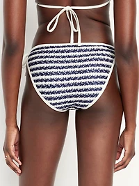Crochet String Bikini Swim Bottoms