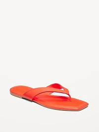 Faux-Leather Flip Flop for Women