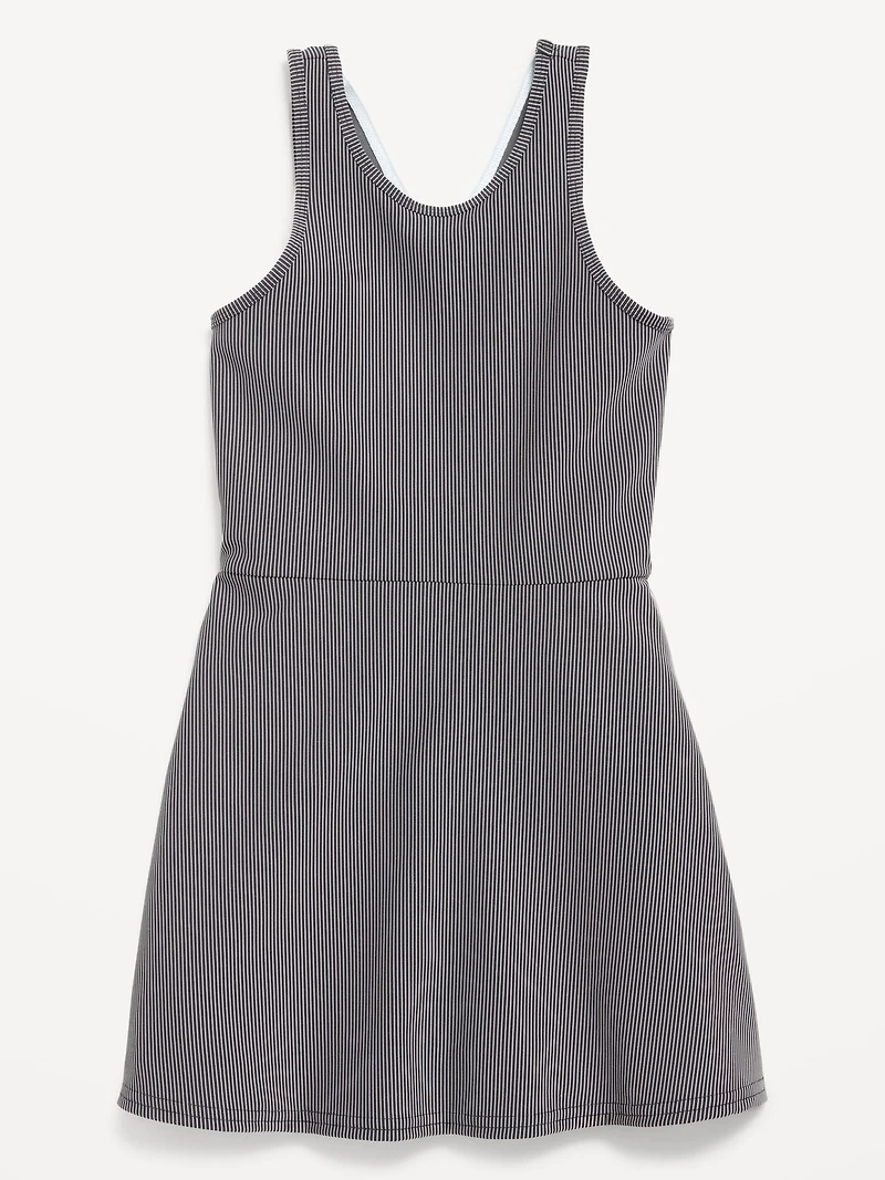 PowerSoft Sleeveless Ribbed Athletic Dress for Girls
