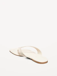 Faux-Leather Flip Flop for Women