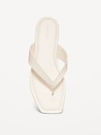 Faux-Leather Flip Flop for Women