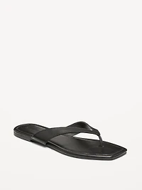 Faux-Leather Flip Flop for Women