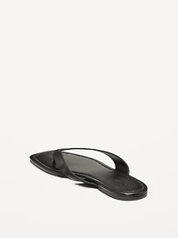 Faux-Leather Flip Flop for Women