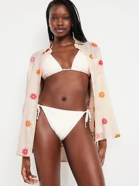 Crochet String Bikini Swim Bottoms