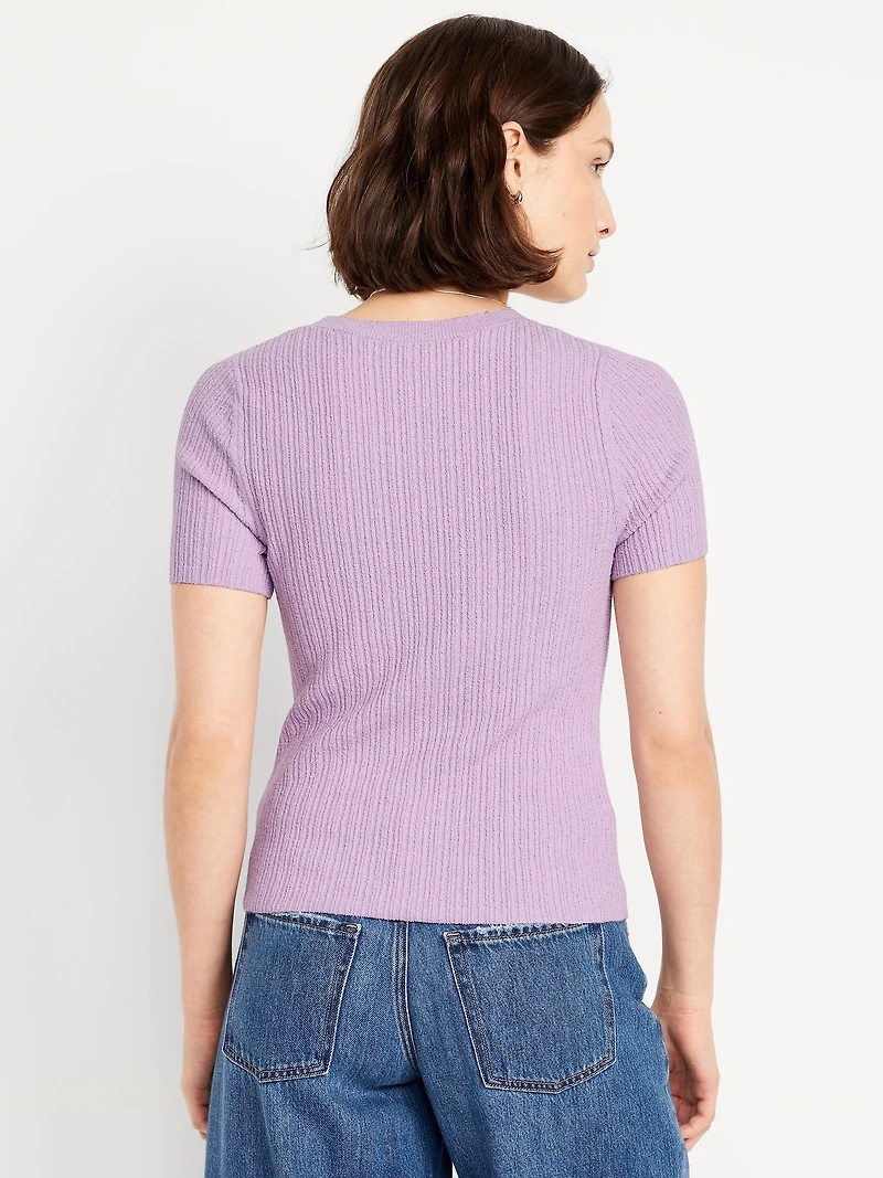 Textured Bouclé T-Shirt