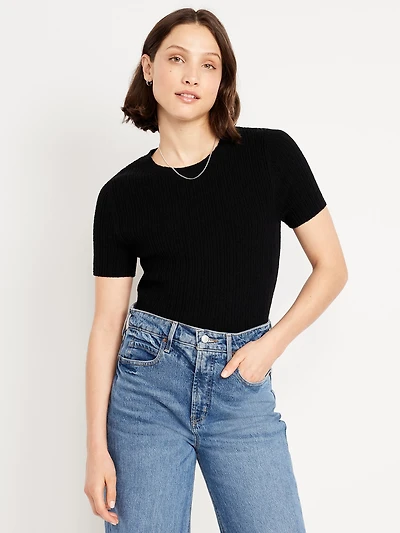 Textured Bouclé T-Shirt
