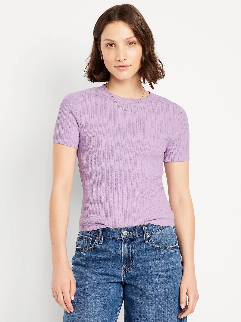Textured Bouclé T-Shirt