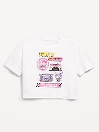 Hello Kitty® Oversized Cropped Graphic T-Shirt for Girls