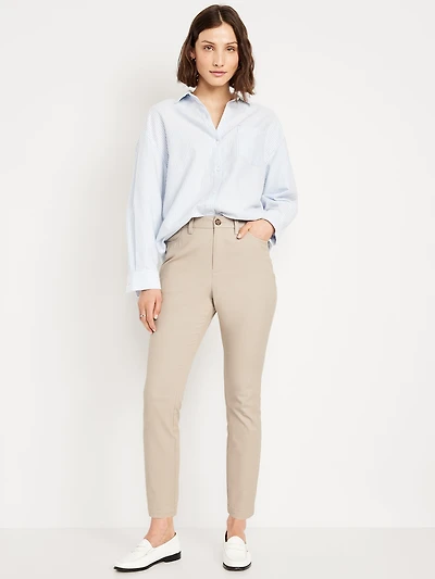 High-Waisted Uniform Skinny Pants