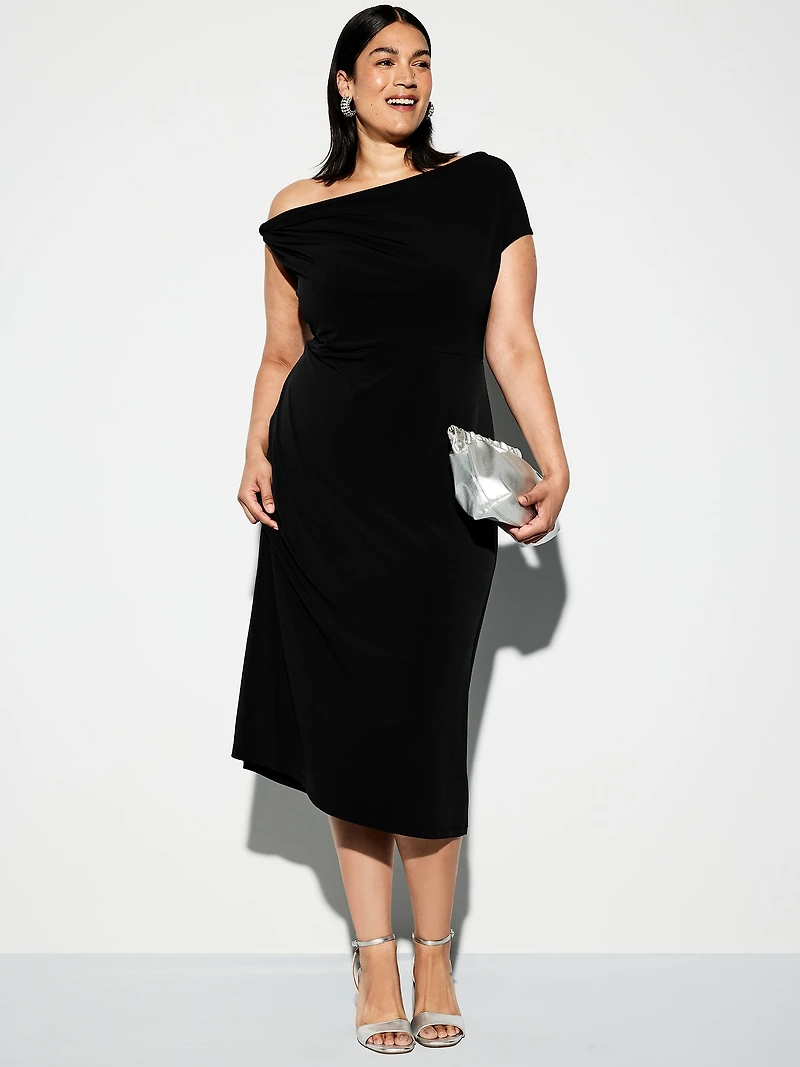 The Occasion by Old Navy One-Shoulder Midi Dress