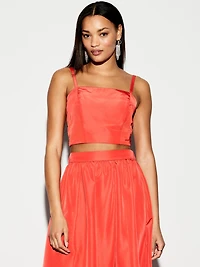 The Occasion by Old Navy Taffeta Cropped Tank Top