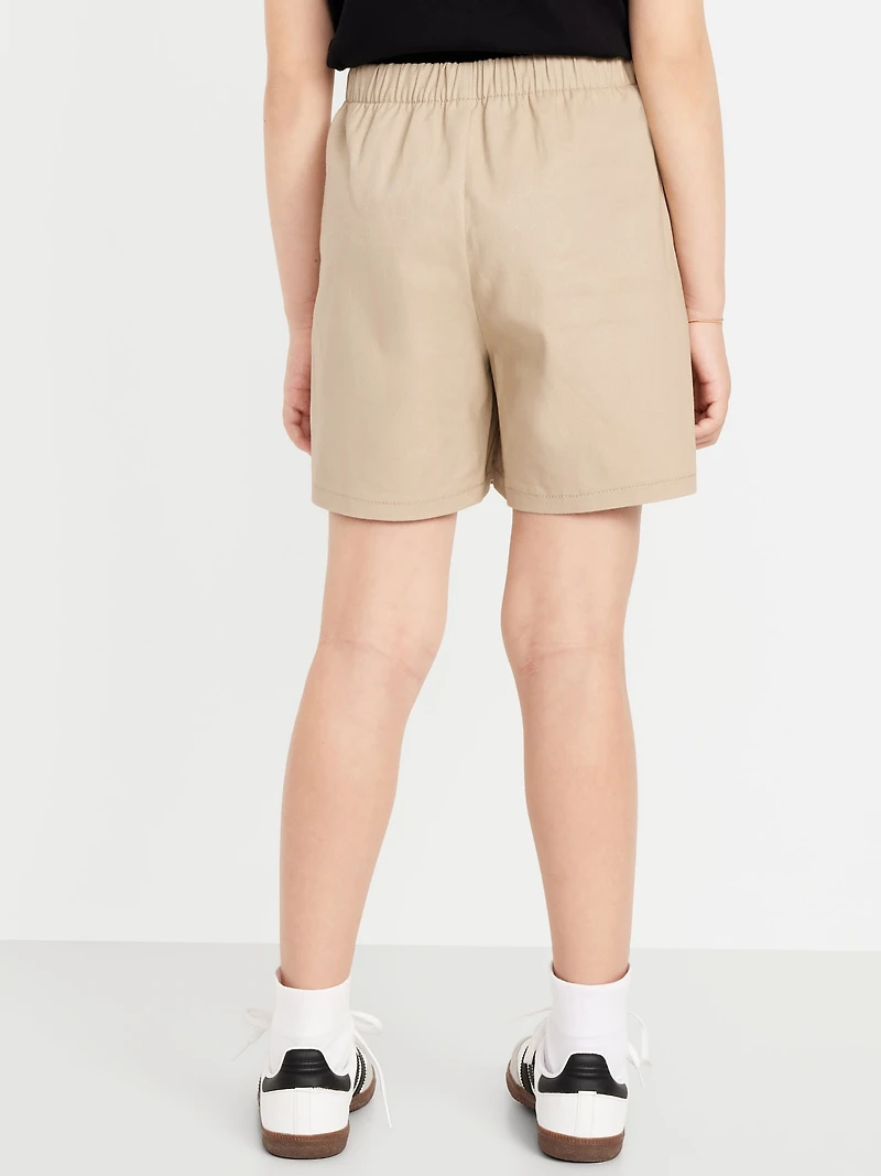 School Uniform Wrap-Front Skort for Girls