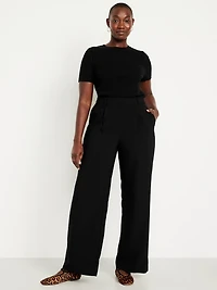 Extra High-Waisted Taylor Wide-Leg Trouser Pants