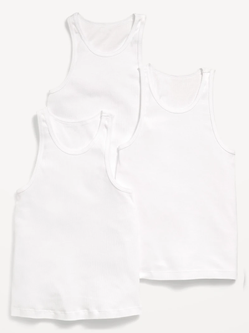 Rib-Knit Tank Top 3-Pack for Boys