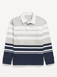 Long-Sleeve Rugby Polo Shirt for Boys