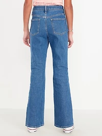 High-Waisted Embroidered Flare-Leg Jeans for Girls
