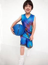 Knee Length Mesh Basketball Shorts for Boys