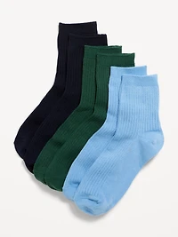 Novelty Quarter Crew Socks 3-Pack for Women