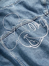 Old Navy x Disney© Mickey Mouse Gender-Neutral Logo-Graphic Jean Trucker Jacket for Kids