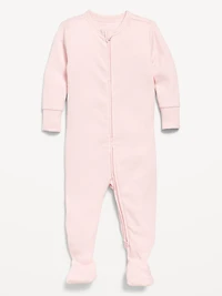 Snug-Fit 2 Way Zip Footed One-Piece for Baby