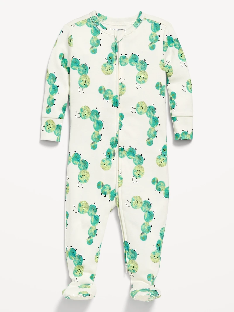 Snug-Fit 2 Way Zip Footed One-Piece for Baby