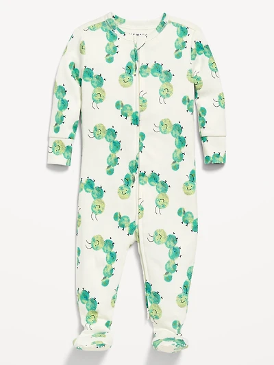 Snug-Fit 2 Way Zip Footed One-Piece for Baby