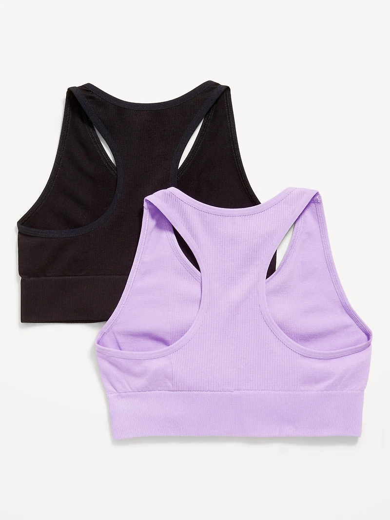 Seamless Performance Bra 2-Pack for Girls
