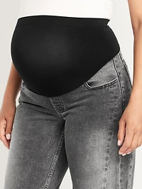 Maternity Full Panel Barrel Ankle Jeans