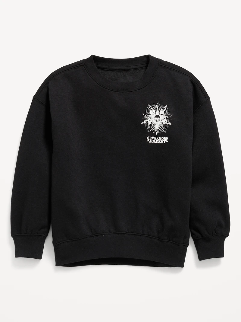 Wednesday™ Oversized Graphic Tunic Sweatshirt for Girls