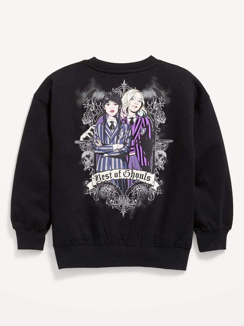 Wednesday™ Oversized Graphic Tunic Sweatshirt for Girls