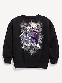 Wednesday™ Oversized Graphic Tunic Sweatshirt for Girls