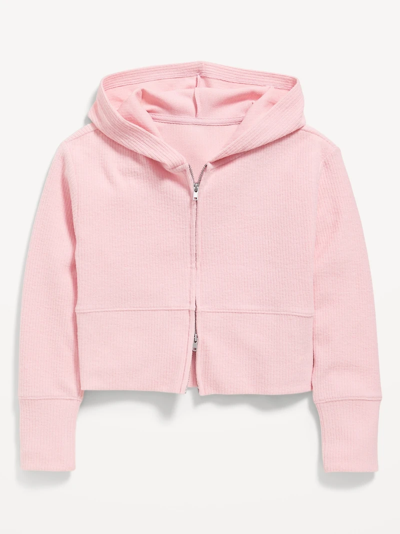 CozePlush 2-Way-Zip Hoodie for Girls