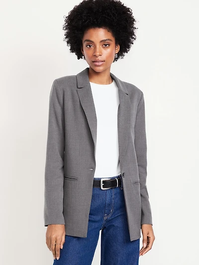Classic Double-Weave Blazer
