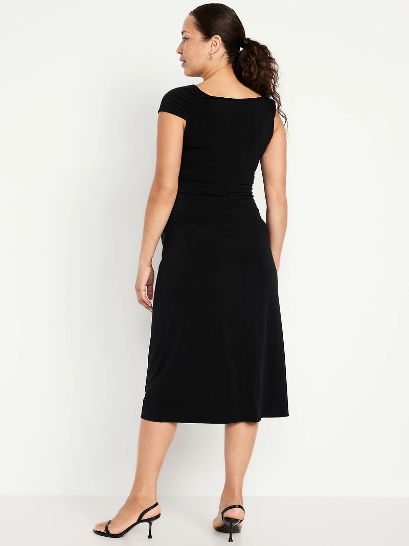 The Occasion by Old Navy Maternity Asymmetrical Shoulder Maxi Dress
