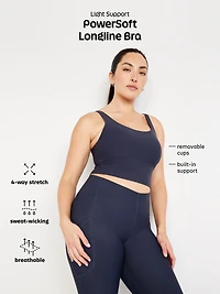 Light Support PowerSoft Longline Sports Bra