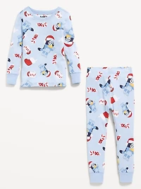 Bluey™ Unisex Graphic Snug-Fit Pajama Set for Toddler & Baby