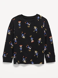 Printed Long-Sleeve T-Shirt for Toddler Boys