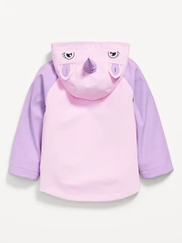 Water-Resistant Critter Hooded Jacket for Toddler Girls