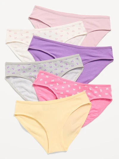 Bikini Underwear 6-Pack for Girls