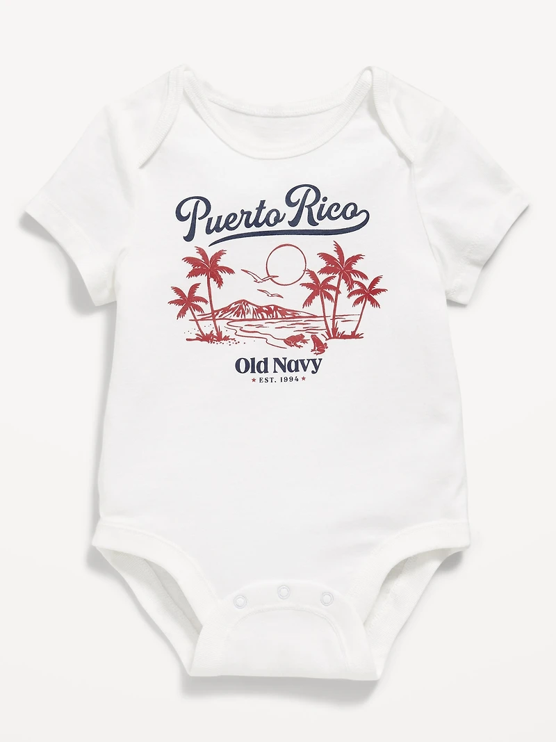 Short-Sleeve Graphic Bodysuit for Baby