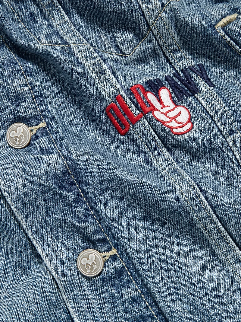 Old Navy x Disney© Mickey Mouse Logo-Graphic Jean Jacket
