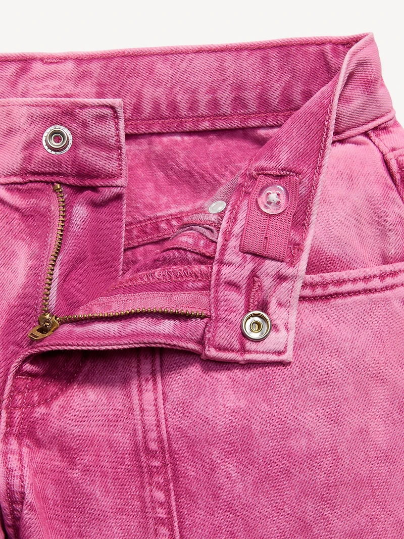 Super Baggy Wide-Leg Cargo Jeans for Girls