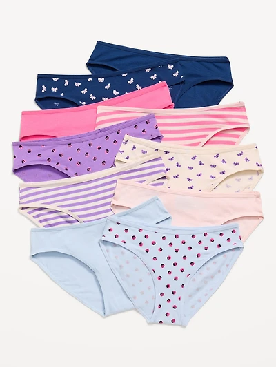 Bikini Underwear 10-Pack for Girls